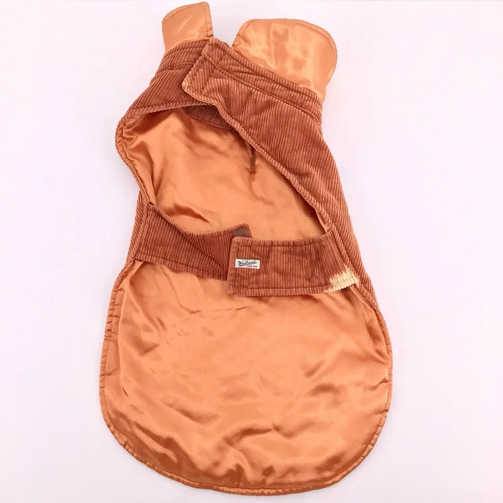 Woolrich Corduroy Dog Sweater Jacket Vest Size Large